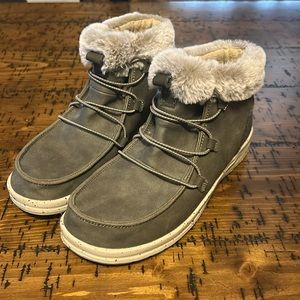 Dark Grey Hey Dude Booties